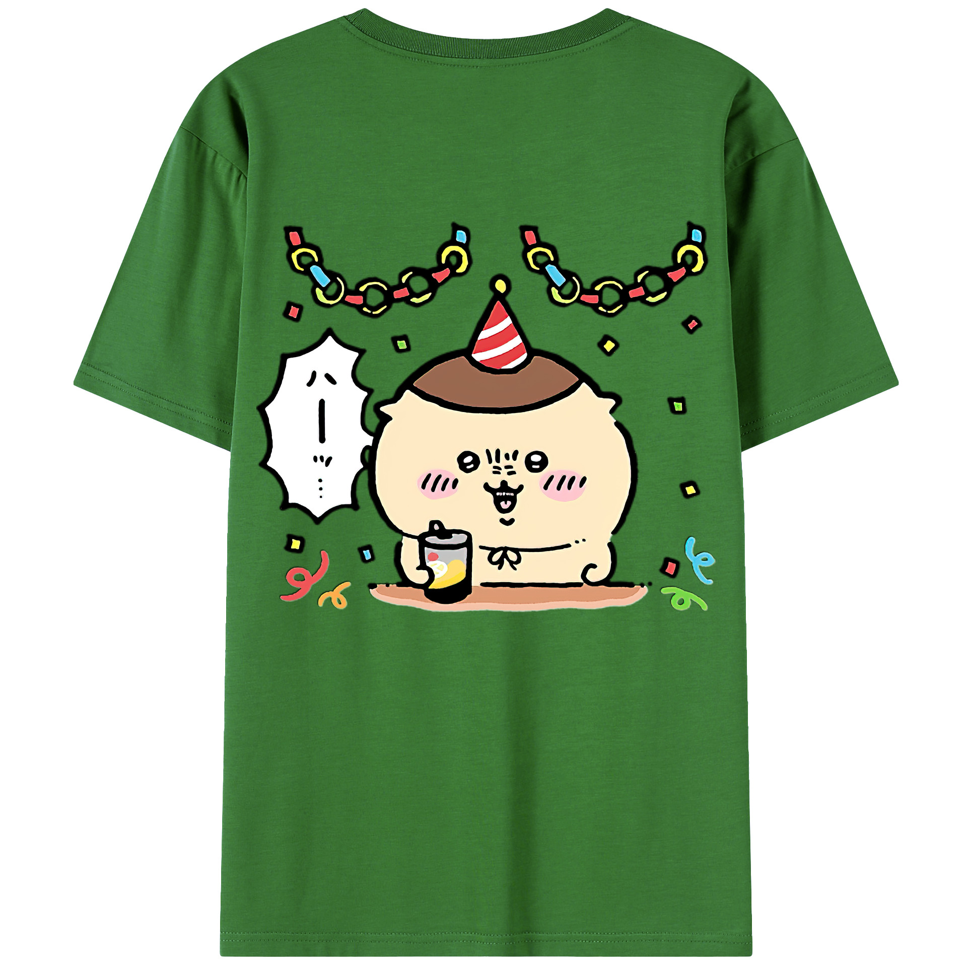 （画像用） ちいかわ くりまんじゅう Chii-kawa kuri manjū レディース半袖Tシャツ(バックプリント)